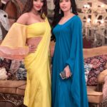 Antara Biswas Instagram - “ Bela Aur Yamini “ … BEQABOO HO JAIYE 😍😍…Watch Us Tonight at 9pm only on @colorstv @vootselect @officialjiocinema 📸: @deepakpathak663 #goodmorning from #us #happy #saturday #weekend #newshow #beqaboo @balajitelefilmslimited @ektarkapoor