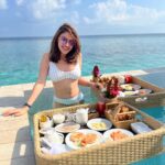 Anushka Ranjan Instagram - Breakfast for two?🍳☕️Yes, please☺️ #WhenInMaldives @baglioniresortmaldives Baglioni Resort Maldives