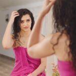 Apsara Rani Instagram - Do the magic✨ . . . TVC ad shoot for coconut hair oil @rahuldevsorvino #tvc #adshoot #ads #apsara #apsararani #hairoil #curlyhair #coconutoil