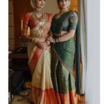 Asha Sharath Instagram - Some more moments from Pankus Wedding💖 Saree : @ashasharathcollections