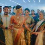 Asha Sharath Instagram - Some pictures and moments from Pankus Weddings💖 Saree : @ashasharathcollections