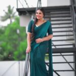 Asha Sharath Instagram - Be happy in this moment of your life ✨️🌼 Photographer: @abinprasad_cherthala Designed & Styled by: @krishnaviswam Coordinator: @firos_the_stylist Makeup: @shoshank_makeup