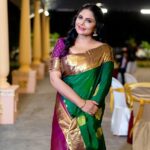 Asha Sharath Instagram - I love collecting unique sarees and Jewellery...coming soon: Asha Sharath Collections🙈🙏💖. Jewellery; Asha Sharath Collections Saree: Asha Sharath Collections Makeup: @Amal_ajithkumar