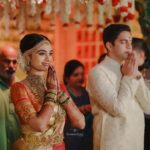 Asha Sharath Instagram - Some pictures and moments from Pankus Weddings💖 Saree : @ashasharathcollections