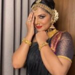 Asha Sharath Instagram - Sathyabhame🙈🥰 Costume & Jewellery: @ashasharathcollections