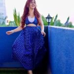 Ashnoor Kaur Instagram - Cinderella next-door?👀💙 . . . 👗 @howwhenwearclothing 📍 @thribecreatorslab