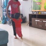 Aswathy Sreekanth Instagram - Dear Kamala, trust me…you are in the safest hands on earth ❤️ #sisters #mygirls #firststeps #iholdyou #trustme #padma #kamala