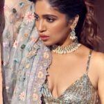 Bhumi Pednekar Instagram - Serial Bridesmaid 🥇 . . Wearing @rahulmishra_7 Jewellery @curiocottagejewelry Styled @pranita.abhi Hair @hairstories_byseema Clicked @lisadsouza