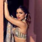 Bhumi Pednekar Instagram - Serial Bridesmaid 🥇 . . Wearing @rahulmishra_7 Jewellery @curiocottagejewelry Styled @pranita.abhi Hair @hairstories_byseema Clicked @lisadsouza