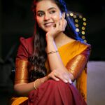 Chaitra Reddy Instagram - @chaitrareddy_official @ivalinmabia . . . . . . . #dhanushphotography #chaithrareddy #ival #traditional #halfsaree #festival Chennai, India