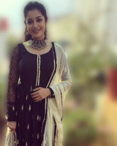 Chaya Singh Instagram - @haripriyaa_gopinath has styled this beautiful Anarkali with lot of love ❤️ she has even hand picked the jewellery like a pro designer. I wish u adorn many more beautiful souls😇