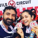 Chaya Singh Instagram - It takes a lot to match up with ur crazy other half but anything for him😘he slayed the obstacles in style. So proud of him.. My HERO🤗 #couplegoals #marutisuzukidevilscircuit #booyah #chennai #devilcircuit #devilcircuit2019