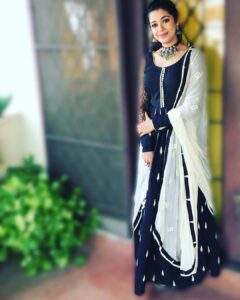 Chaya Singh Instagram - @haripriyaa_gopinath has styled this beautiful Anarkali with lot of love ❤️ she has even hand picked the jewellery like a pro designer. I wish u adorn many more beautiful souls😇
