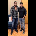 Devi Sri Prasad Instagram - Wishing U a Super Duper Happy Musical Bday Dear @ajaydevgn sirr !! 🎂🎂🎂🎂🎂🎶🎶🎶🎶 It was Amazing to Interact n Work with U on #Drishyam2 🎶 May U keep Rocking wit Resounding Blockbusters always !!! 🔥🔥👏🏻👏🏻 #HBDAjayDevgn
