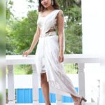 Dharsha Gupta Instagram - 🤍Pure as white🤍 M&H- @murugeshmakeup_hair Costume- @labelkaksh Jewelry- @littlefingers_bridal_jewellery Styled by- @paviiiee_08 Pic- @evidencemaker