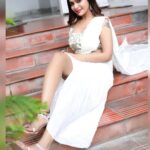 Dharsha Gupta Instagram - 🤍Pure as white🤍 M&H- @murugeshmakeup_hair Costume- @labelkaksh Jewelry- @littlefingers_bridal_jewellery Styled by- @paviiiee_08 Pic- @evidencemaker