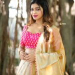 Dharsha Gupta Instagram - 💗அன்புடன் பேசுங்கள் அது உங்களை அழகாக்கும்💗 M&H- @murugeshmakeup_hair Costume- @sudhassignaturestudio Pic- @_niki_photographyy