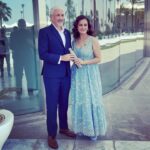 Dia Mirza Instagram - Attended a #IIFAAwards2023 @iifa press call to talk about the need to #BeatPlasticPollution and the opportunity to highlight the #SustainableDevelopmentGoals. Thank you to members of the press for giving us your time and attention 🙏🏻💚 Thank you @shombi.sharp for doing this with me 🙏🏻 Thank you @iifa for using your platform to help make a difference 🙌🏼 Outfit @ilovepero Shoes @melissashoesindia @sallyruchi HMU @shraddhamishra8 Styled by @theiatekchandaney #TravelingBottle #SDGs #ForPeopleForPlanet #ForNature @uninindia @unep @unsdgadvocates @timmins.andre @virafsarkari @sabbas_joseph Yas Island