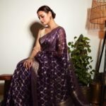 Dia Mirza Instagram - @anitadongre is always a part of my celebrations! Thank you for the beautiful saree and jewellery 💜🦋 Make up by @myrra_makeup_art Hair by @vithikajaiswal Styled by @theiatekchandaney Managed by @shruti8711 @exceedentertainment Photos by @shivamguptaphotography Creatives by @freishia #Sarees #HandcraftedInIndia #SustainableClothing #VocalForLocal #MadeInIndia #HHOF2023 #SDGs #GlobalGoals
