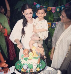 Dia Mirza Instagram - 2 years of Magic with this little Master 😍🐯🙏🏻 Thank you my jaan Avyaan Azaad for choosing me as your mother. Nothing gives me more joy! 

The 14th of May will always be my most favourite day 🌏 

#SunsetKeDivane #Latergram #IYKYK 

@vaibhav.rekhi @deepamirza @samairarekhi @rekhi.poonam