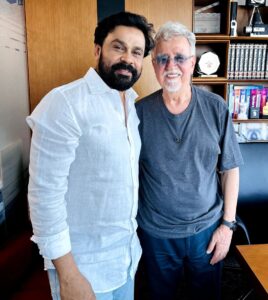 Dileep Instagram - It has been an unusual and splendid moment in life to have spent time with you, Golchin Sir the father of UAE cinema after such a long time. Looking back, it has been quite a journey having had a wonderful business relationship with you. Thank you Sir for generously sharing your precious time with me.

@golchin_pharsfilm @pharsfilm