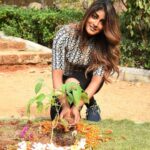 Dimple Hayathi Instagram - I've accepted #HaraHaiTohBharaHai #GreenindiaChallenge from @MPsantoshtrs Planted 3 saplings. Further I am nominating @raviteja_2628 @dirrameshvarma @thisisdsp @meenakshichaudhary006 to plant 3 trees & continue the chain special thanks to Santosh garu for taking this initiative. #dimplehayathi