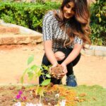 Dimple Hayathi Instagram - I've accepted #HaraHaiTohBharaHai #GreenindiaChallenge from @MPsantoshtrs Planted 3 saplings. Further I am nominating @raviteja_2628 @dirrameshvarma @thisisdsp @meenakshichaudhary006 to plant 3 trees & continue the chain special thanks to Santosh garu for taking this initiative. #dimplehayathi
