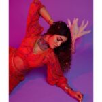 Dimple Hayathi Instagram - Dreamy rose 🌹.. Styling - @rashmitathapa Shot by - @puchi.photography Dress - @saundhindia Jewellery - @spillthebead #dimplehayathi #southbeauty