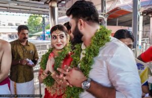 Durga Krishna Instagram - #DAshaadi
For more pictures follow @coconut.weddings 
Makeup : @vikas.vks.makeupartist 
Groom Makeup : @nomarks_shibaz
Hair : @mani_hairstylist 
Jewellers : @lakshmijewellery916 
Costume : @paris_de_boutique 
Styling : @styledbysmiji 
Saree drapping : @bencyraji 
Assistant : @nikhilraj002

#DAshaadi
#loveisintheair #durgakrishna