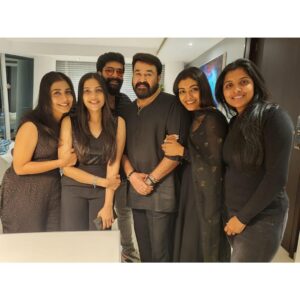 Durga Krishna Instagram - #WhatMoreToAsk. It’s all about yesterday night💃🏻
I was so humbled to spend a private dinner party with my super host lalettan @mohanlal , his best and favourite neighbour & my career best hero Rajuettan @therealprithvi and my sweeet friends @leo_lishoy @saanthim @chandhunadhg7 Amira♥️
Love you guys.. 🥰🤗
@paris_de_boutique Thank you so much for this beautiful simple Black Anarkali🖤