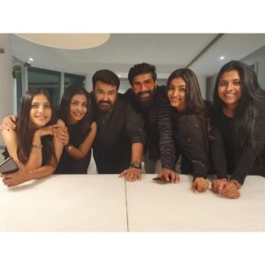 Durga Krishna Instagram - #WhatMoreToAsk. It’s all about yesterday night💃🏻
I was so humbled to spend a private dinner party with my super host lalettan @mohanlal , his best and favourite neighbour & my career best hero Rajuettan @therealprithvi and my sweeet friends @leo_lishoy @saanthim @chandhunadhg7 Amira♥️
Love you guys.. 🥰🤗
@paris_de_boutique Thank you so much for this beautiful simple Black Anarkali🖤