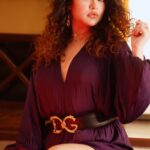 Ena Saha Instagram - This song is nostalgia ❤️ #oldhindisongs #enasaha #actorslife #remix #babydoll #purple #curlyhair #reelsinstagram #reelitfeelit #explorepage #explore #bollywood #tollywoodonline #dg #brand #promotion Make up @beardwali