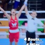 Farhan Akhtar Instagram - What A Day!! Our women boxers have absolutely ruled the semi finals .. Congratulations @nitughanghas @zareennikhat @lovlina_borgohain @saweetyboora Good luck for the finals .. will be watching and rooting for you all. 🥊♥️ @bfi_official_ @aiba_official #worldboxingchampionship #delhi