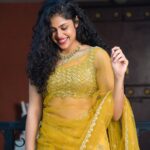 Faria Abdullah Instagram - Surajmukhi vibes🌻🌻🌻 Styled by @officialanahita Outfit: @arka_by_divya_kanigalupula Pic: @_anupphotography