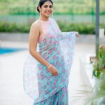 Faria Abdullah Instagram - Felt like a flower, looked like a garden 🌷 Styled by @officialanahita Saree: @drc_hyderabad Pic: @they_call_me_keshu Make up @uztheartist
