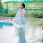 Faria Abdullah Instagram - Felt like a flower, looked like a garden 🌷 Styled by @officialanahita Saree: @drc_hyderabad Pic: @they_call_me_keshu Make up @uztheartist