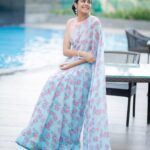 Faria Abdullah Instagram - Felt like a flower, looked like a garden 🌷 Styled by @officialanahita Saree: @drc_hyderabad Pic: @they_call_me_keshu Make up @uztheartist
