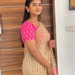 Gabriella Charlton Instagram - Excited for the upcoming episodes of Eeramana Rojave! 😍😍 Saree and blouse by @sdduniqueboutique_97 😍😍
