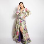 Gauahar Khan Instagram - Bloom 🌺 Outfit : @gazalguptacouture Earring : @diamantinafinejewels Styling : @devs213 Assisted by @krutikaa_sharma 📸 : @visualaffairs_va #netflixindia #momtobe #ownit #fashion Mumbai, Maharashtra