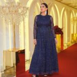 Gauahar Khan Instagram - Royal Blue 🧵 Outfit: @shashagabaofficial Jewellery: @mortantra Styling : @devs213 Assisted : @krutikaa_sharma Camera : @vatsalshah.photography #host #dubailife #weddings Dubai, United Arab Emirates