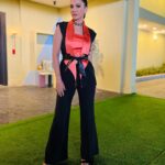 Gauahar Khan Instagram - @inreallovenetflix 🧡🖤 Also happy anniversary @rannvijaysingha @priankasingha ❤️ Outfit: @woolboxofficial Jewrellery: @qisbyashmeet Delhi, India