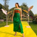 Gauahar Khan Instagram - Go Green 💚 @inreallovenetflix Outfit: @janandapril Jewellery: @ishhaara styling : @devs213 assisted by @krutikaa_sharma Delhi, India