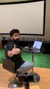 Gautham Menon Instagram - Thank you SIlambarasan, I loved the process! #karthikdialseythayenn
