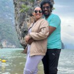 Gayathri Yuvraaj Instagram - Well spent holiday.. A much needed break with loads of memories ❤️ @gtholidays.in made a good job - may it be customising the itineraries or handling our comforts they were amazing!! #jamesbondisland #thailand #anniversary #memoriesforlife James Bond Island, Phuket