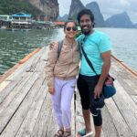 Gayathri Yuvraaj Instagram - Well spent holiday.. A much needed break with loads of memories ❤️ @gtholidays.in made a good job - may it be customising the itineraries or handling our comforts they were amazing!! #jamesbondisland #thailand #anniversary #memoriesforlife James Bond Island, Phuket