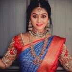 Gayathri Yuvraaj Instagram - 😍😍 MUA- @hastachehra7 Hairstyle - @beautylook_by_naina Photography - @kandys_moments Saree- @ravikkai_selai Blouse- @mokshe_rental_destination Jewellery - @prathyusha_bridal_jewellery Location - @thesecretgardenshootingspot