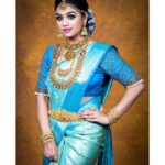 Gayathri Yuvraaj Instagram - ❤️ Makeup and hair @lavanyaeuginebridalmakeup Costume @ravikkai_selai Jewelry @angelsblushbridaljewellery Photography: @picexlstudios