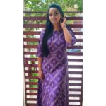 Gayathri Yuvraaj Instagram - 💜💜Outfit @vivastrends07