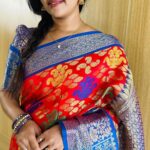 Gayathri Yuvraaj Instagram - யாரது யாராது புன்னகை கோர்ப்பது யாவிலும் யாவிலும் என் மனம் சேர்ப்பது !!🦋❤️🦋 Saree @budget_sarees_hut Blouse @abarnasundarramanclothing