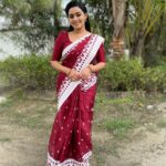 Gayathri Yuvraaj Instagram - Life is so beautiful enjoy every bit of it 💃💕💕 Saree @aishu_boutique_official Blouse @abarnasundarramanclothing